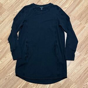 Athleta Navy Crew Neck Top
